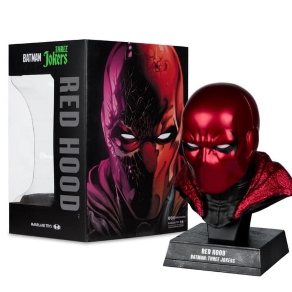 DC Direct Red Hood Batman Three Jokers Cowl Replica 1:3 Scale McFarlane Toys